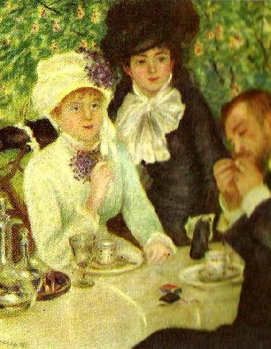 Pierre-Auguste Renoir efter lunchen Sweden oil painting art